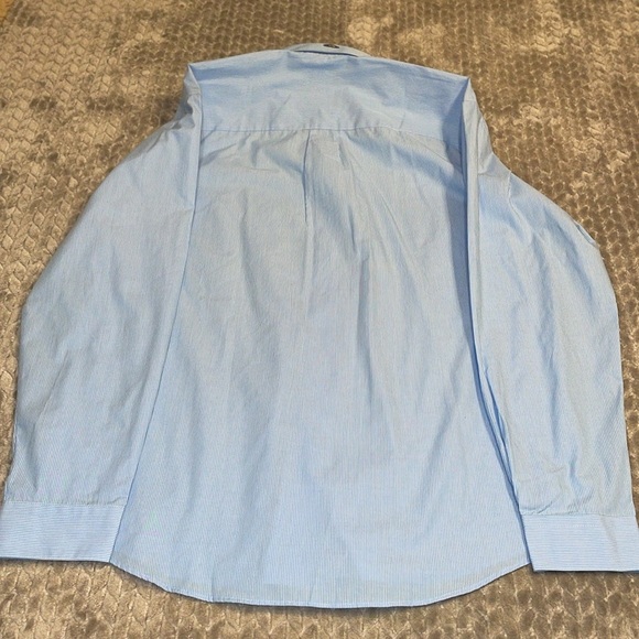 NWT Van Heusen Long Sleeve Button Down Shirt. Pin Stripe. Size Large.  16-16.5 - Picture 7 of 11